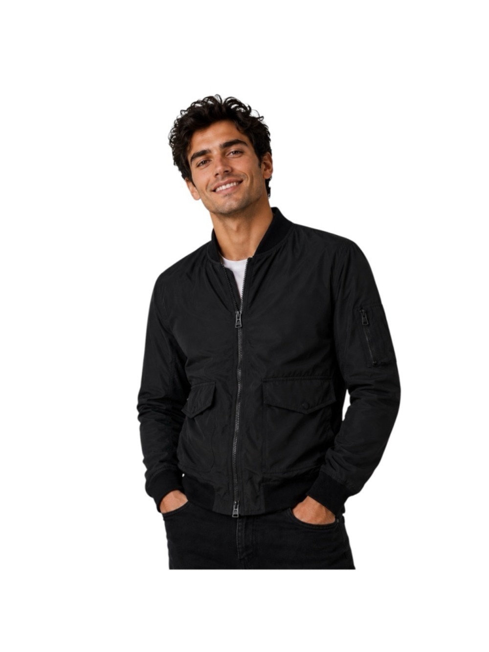 Belstaff Black Lightweight Bomber Jacket Men’s US 40 IT 50 Large